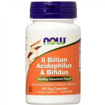 Now Foods 8 Billion Probiotic Acidophilus & Bifidus - 60 Veg Capsules