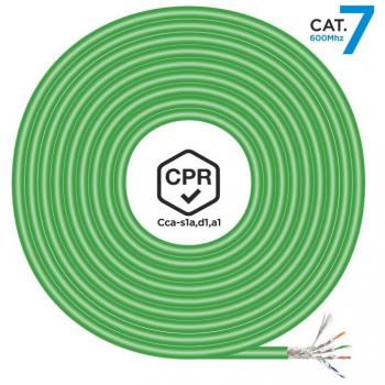 Aisens Bobina Cable de Red RJ45 Cat.7 S/FTP AWG23 LSZH CPR CCA 305m Verde