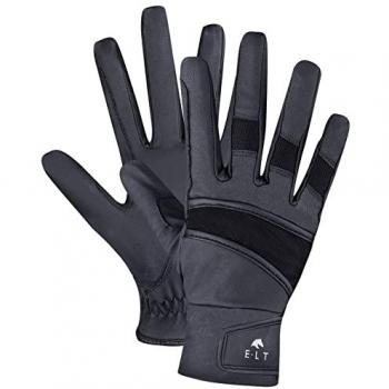 Guantes de equitación de cuero ELT Magnetize Invierno XL Negro