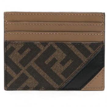 Fendi Men's Card Holder in Beige | 7M0164AJF8 Color F1EGA