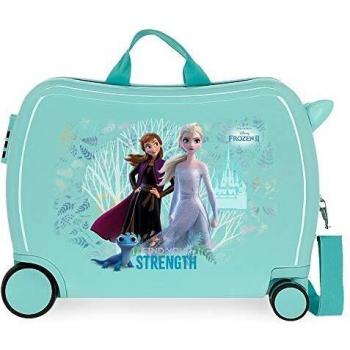 Disney Frozen Find Your Strenght Maleta Infantil Azul 50x38x20 cms Rígida ABS Cierre combinación 38L 2,1Kgs 4 Ruedas Equipaje de Mano