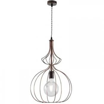 Araña Industrial Moderna Urbana de Cobre Negro 35 cm