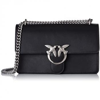 Pinko Classic Love One Crossbody Bag - Black, Women's One Size