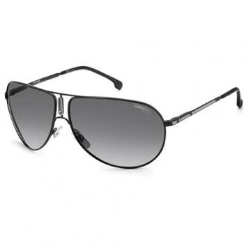 Carrera Gipsy65 Aviator Sunglasses - Unisex Black Grey Gradient Metal