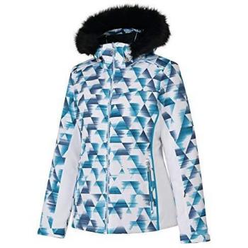 Dare 2b Copious Waterproof & Breathable High Loft Insulated Ski & Snowboard Jacket with Detachable Faux Fur Hood and Snowskirt Chaquetas aislantes Impermeables, Mujer, Blue Wing, 20