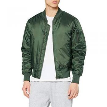 Urban Classics Men's Basic Olive Bomber Jacket
