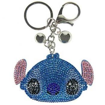 Cerdá LLAVERO 3D DisNEY STITCH, Azul, 13 cm
