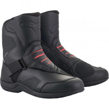 Alpinestars Ridge V2 Waterproof Motorcycle Boots - Black/Red - Size 46