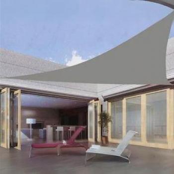 Toldo Vela Triangular Gris 5X5x5 M