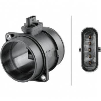 Caudalímetro HELLA 8ET 358 095-621 - Sensor de flujo de aire, medidor de masa de aire, compatible con diversos vehículos, alta precisión en la medición, fácil instalación