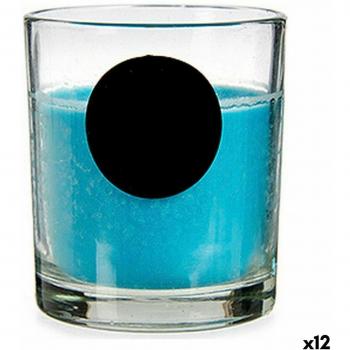 Acorde-Vela Perfumada Océano - Vela aromática con aroma a océano, dimensiones 7 x 7,7 x 7 cm, presentada en un paquete de 12 unidades