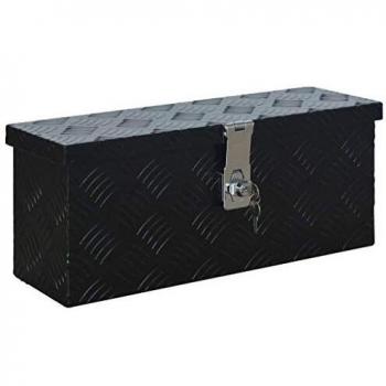 SengentoStyle Kist 485x140x200 mm aluminium zwart