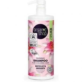 Organic Shop Silky Shine Shampoo for Colored Hair Water Lily & Amaranth 1000ml