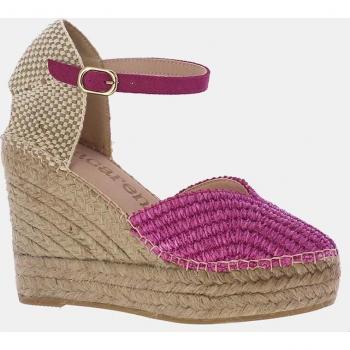 Alpargatas de cuña Macarena Alba21-Fucsia para mujer