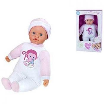 Rosatoys-3911 Muñeco Bebé Sueñitos Musical con luz, Multicolor