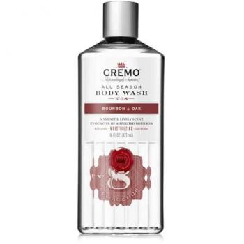 Cremo Bourbon & Oak All Season Body Wash for Men 16oz (473ml)