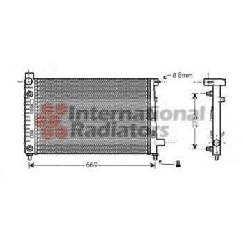 Van Wezel 30002282 radiador de refrigeración del motor