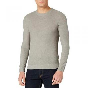 Jack & Jones Jortons Knit Crew Neck Noos Suter Pulver, Gris Claro, L para Hombre