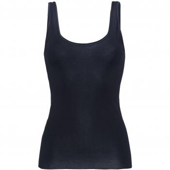 Mey Noblesse Women's Slim Fit Hemmed Tank Top in Black, Size 44