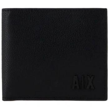 Armani Exchange cartera negra hombre estampado unicolor