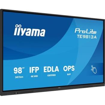Pantalla Táctil Interactiva iiyama ProLite TE9813A-B2AG 98 4K UHD IPS Android - Digital Signage 24/7