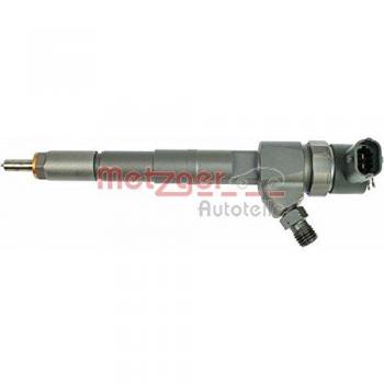 Inyector METZGER 0870142 para Alfa Romeo y Fiat, pieza de repuesto original con codificación OBD y anillo de sellado