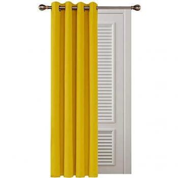 Deconovo Cortinas de Salón Moderna, Aislantes Térmicas Opacas de Color Liso, con Ojales, 140x280 cm