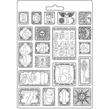STAMPERIA INTERNATIONAL, KFT Soft Mould A4 – Números Alchemy, Various