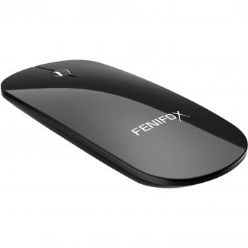Ratón Bluetooth Portatil, Fenifox Minnie Mouse Inalámbrico Ultrafino Recargable, para viajes de negocios, Oficina, compatible Ordenador Mac/Windows/Notebook/Tablet/Celular-Negro