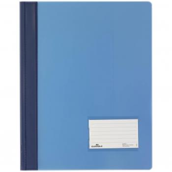 Carpeta Presentadora Premium Durable A4, 25 Piezas, PVC Duro, Color Azul Claro