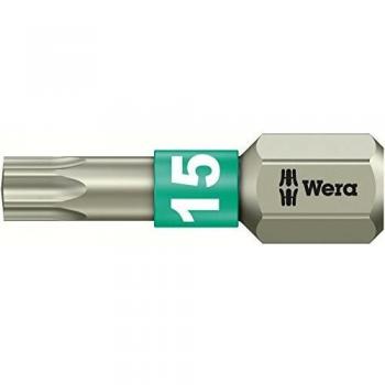 Wera Stainless Steel Torx Bit T15 x 25mm 3867/1 TS SB
