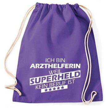 Turn Bolsa Ich bin Médico helferin, porque Super Held No Profesión es, morado