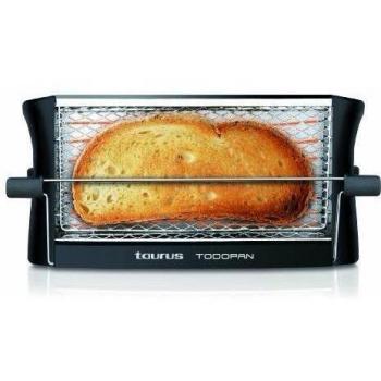 Tostador de Pan Doble Ranura Taurus Todopan con Varilla de Soporte y Rejilla Protectora en Color Negro