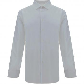 Paul Smith - Men's Long Sleeve Shirt with Multicolor Striped Cuff Interior, XL Tailored Fit