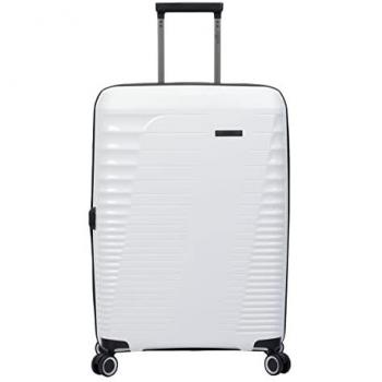 Maleta Trolley Mediana Totto Traveler Color Blanco, Rígida, 45.5 x 66 x 31.5 cm, Capacidad 82 L, Expandible, Ruedas 360º, Manija Telesc