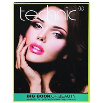Gran Libro de Belleza - Set de Maquillaje Profesional con 20 Colores, Espejo y Brocha - Technic Cosmetics