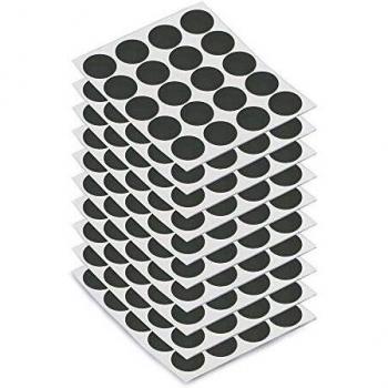 EMUCA 4026423 - Tapón para tornillos adhesivos, color gris antracita, diámetro 13 mm