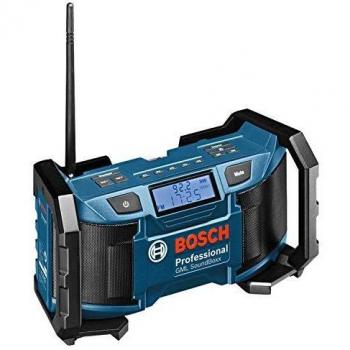 Bosch Professional GML Soundboxx Radio a batería para construcción, doble alimentación, FM/AM, MP3, en caja, 14,4 V-18 V