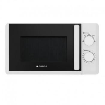 Microondas Aspes AMW2701 Blanco Inox 20L 700W con Temporizador y Modo Descongelación
