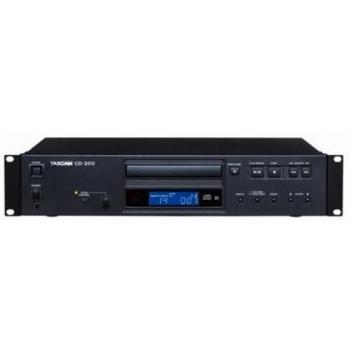 TASCAM CD200 - Reproductor de CD/MP3 Montable en Rack 2U para DJ y Karaoke