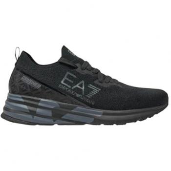 EA7 Emporio Armani Men's Black Sneakers X8X095 XK240 S244 Size 11 US