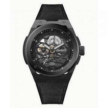 Ingersoll Springfield Black Skeleton Dial Automatic Men's Watch 47mm 5ATM
