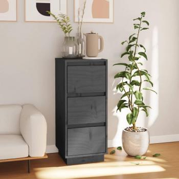 Aparador de madera maciza de pino 32x34x75 cm, mueble de almacenaje de salón con armarios y puertas, cajón de madera, buffet para salón moderno, armario auxiliar y armario de almacenamiento