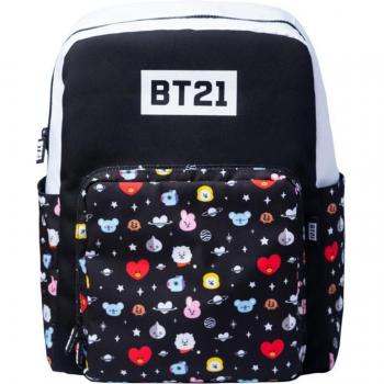 Mochila escolar BT21 Cool Collection Erik negro y blanco