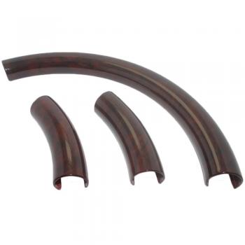 Conjunto universal de cubierta de volante de madera marrón oscuro para W124 W140 W163 W162 W202 W203 W209 W210 W211 W220 C220 C215 C219 R230 W251 R170