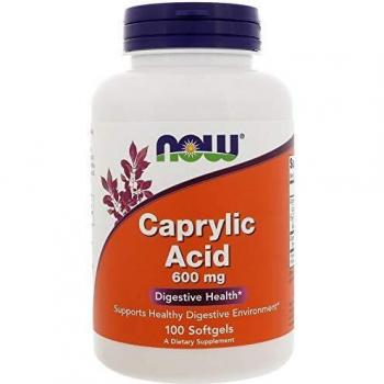 Now Foods Caprylic Acid 600mg - 100 Softgels