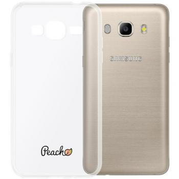 Peach Protector de Pantalla de Vidrio Templado-Carcasa Blanda Transparente para Samsung Galaxy J5