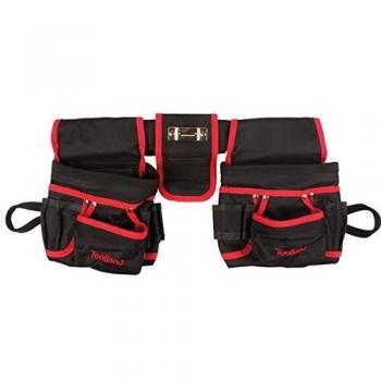 Toolland Bolso de cinturón herramientas electricista negro rojo FI68