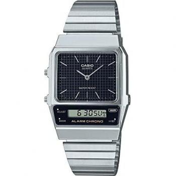 Casio Reloj Análogico-Digital para Hombres de Cuarzo con Correa en Acero Inoxidable AQ-800E-1AEF