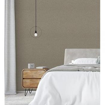 Papel Pintado Vinílico Lavable Efecto Tela de Lino Texturizado - Vernon 681011 - Rollo 10 m x 1,06 m